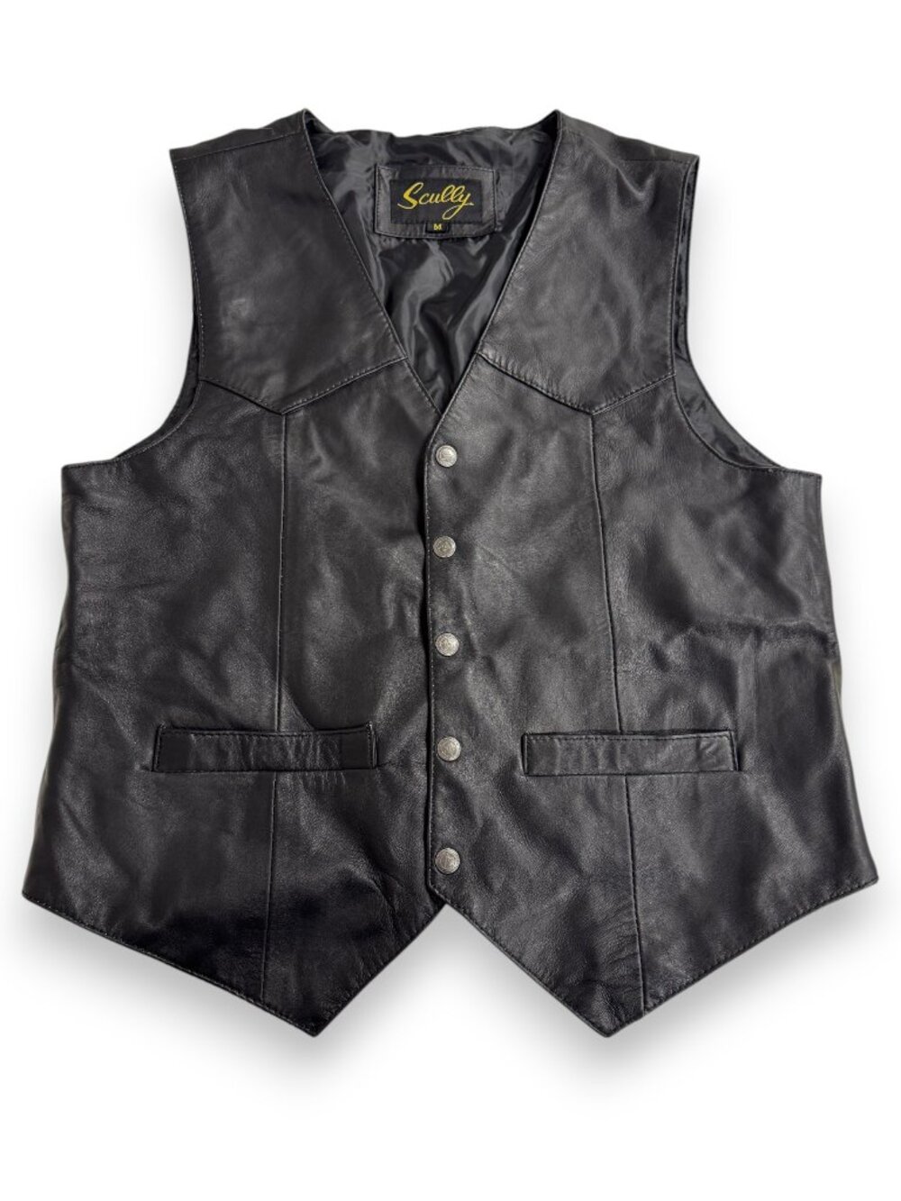 Scully Men's Soft Touch Lambskin Leather Snap Front Vest